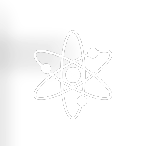 Physics icon (stylized atom)